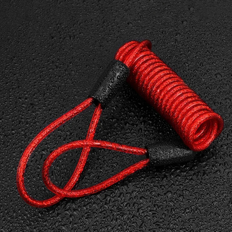 Ανταλλακτικά ανταλλακτικά καλωδίου ελατηρίου καλωδίου κλειδαριάς 1 τεμ. 145cm Αξεσουάρ Δισκόφρενο PVC + Ατσάλινο Σύρμα Υψηλής Ποιότητας