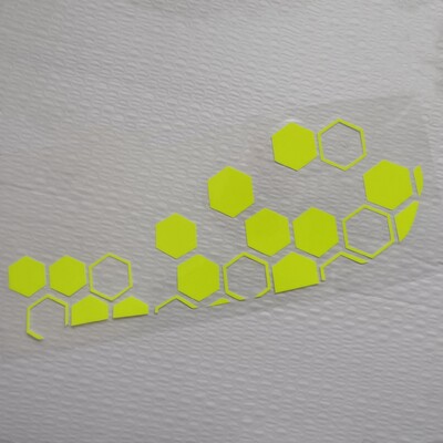 Češalj za prednji blatobran motocikla, univerzalne naljepnice, reflektirajuća vodootporna naljepnica