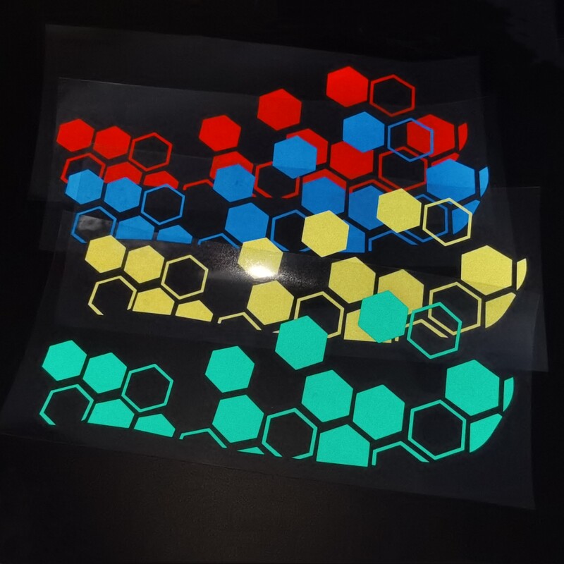 Češalj za prednji blatobran motocikla, univerzalne naljepnice, reflektirajuća vodootporna naljepnica