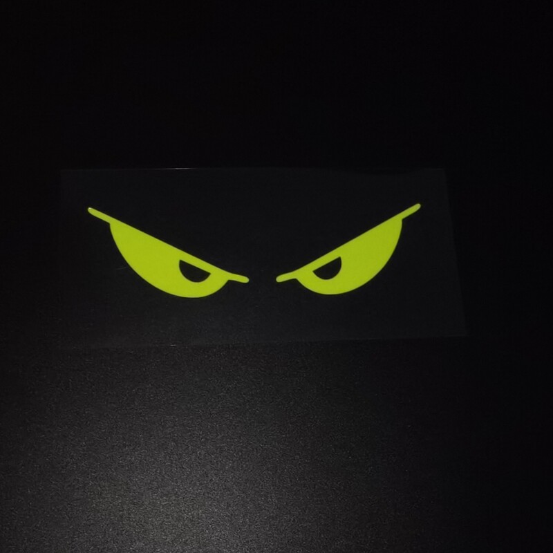 Autocolante pentru ochi răi pentru motociclete Decal reflectorizant impermeabil pentru cască