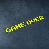 Mosaic Funny GAME OVER Lipdukai Motociklo Automobilis Neperšlampamas Reflective Decal