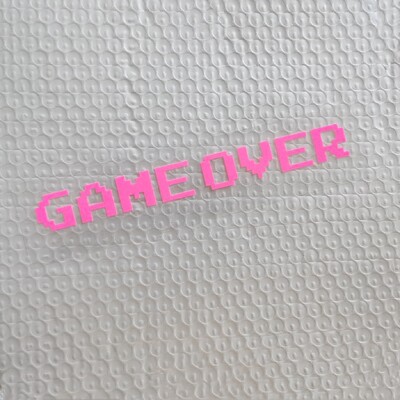 Mosaic Funny GAME OVER Lipdukai Motociklo Automobilis Neperšlampamas Reflective Decal