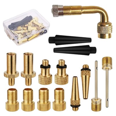 Set adaptera za ventile za bicikle Adapter za pumpu od mesinga za bicikle DV AV SV Adapteri za napuhavanje ventila za gume Set Pumpa za kuglice Pumpa igle