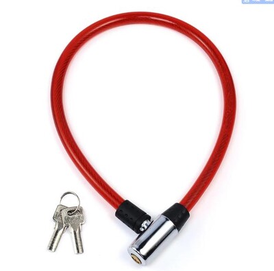 Nova sigurnosna brava za bicikl, čelična žica, metalna, univerzalna protuprovalna brava za bicikl, sigurnosna sajla za bravu za motocikl s 2 ključa