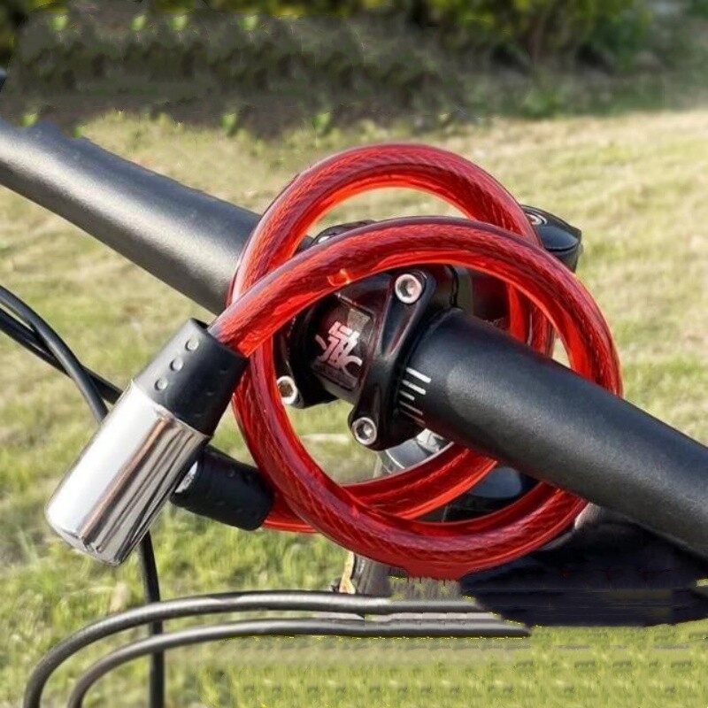 Nova sigurnosna brava za bicikl, čelična žica, metalna, univerzalna protuprovalna brava za bicikl, sigurnosna sajla za bravu za motocikl s 2 ključa