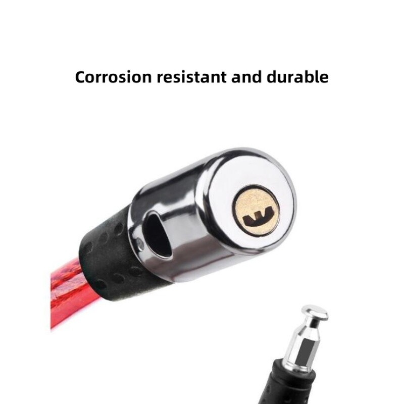 Nova sigurnosna brava za bicikl, čelična žica, metalna, univerzalna protuprovalna brava za bicikl, sigurnosna sajla za bravu za motocikl s 2 ključa