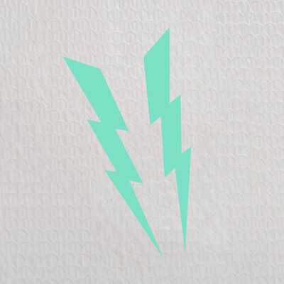 Par motociklističkih naljepnica Lightning Reflektirajuća vodootporna naljepnica karoserije automobila