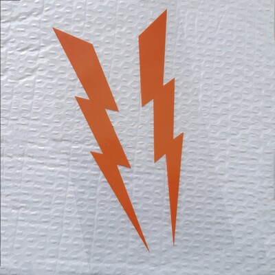 Par motociklističkih naljepnica Lightning Reflektirajuća vodootporna naljepnica karoserije automobila