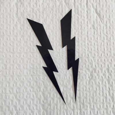 Par motociklističkih naljepnica Lightning Reflektirajuća vodootporna naljepnica karoserije automobila