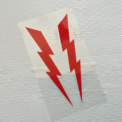 Par motociklističkih naljepnica Lightning Reflektirajuća vodootporna naljepnica karoserije automobila