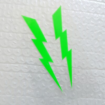 Par motociklističkih naljepnica Lightning Reflektirajuća vodootporna naljepnica karoserije automobila