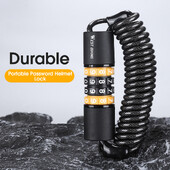 Sigurnosna brava za bicikle Kacige za bicikle Protuprovalne elastične brave 4-znamenkasta kombinacija lozinke Brava za čelične sajle za cestovne bicikle Brava za bicikle