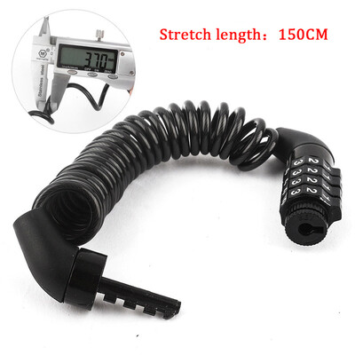 Brava za bicikl Četveroznamenkasti kombinirani kod Sigurnosna lozinka za čelični kabel Biciklistički bicikl Bicikl Brava za kacigu Prijenosni kabel Brava za ruksak