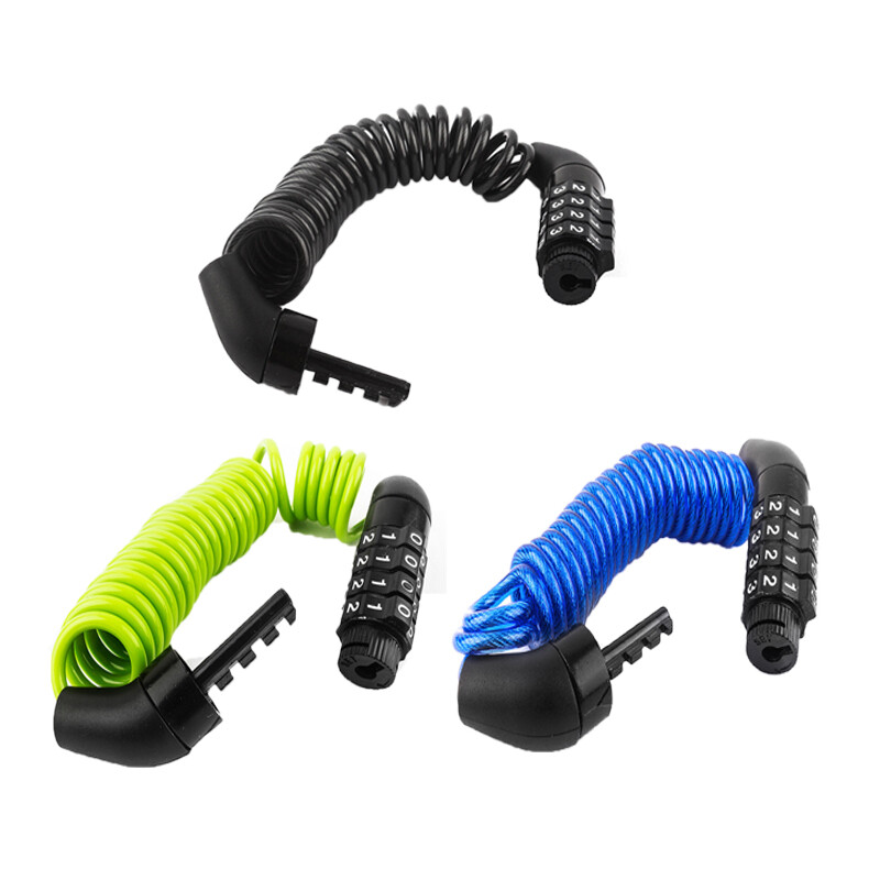 Brava za bicikl Četveroznamenkasti kombinirani kod Sigurnosna lozinka za čelični kabel Biciklistički bicikl Bicikl Brava za kacigu Prijenosni kabel Brava za ruksak