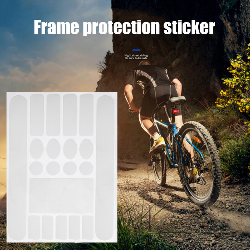 Zaštitna naljepnica za lanac bicikla MTB Bike Anti-scratch Anti-rub Frame Protector Film Naljepnica protiv ogrebotina Sigurnosna traka za okvir
