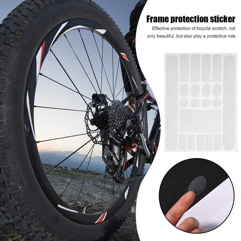 Zaštitna naljepnica za lanac bicikla MTB Bike Anti-scratch Anti-rub Frame Protector Film Naljepnica protiv ogrebotina Sigurnosna traka za okvir