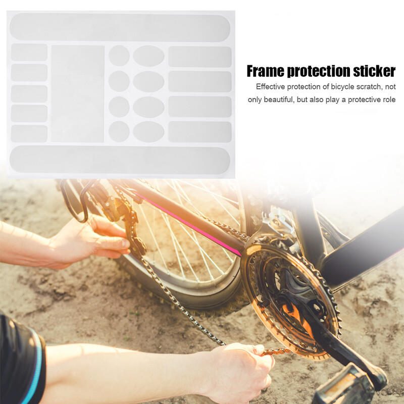 Zaštitna naljepnica za lanac bicikla MTB Bike Anti-scratch Anti-rub Frame Protector Film Naljepnica protiv ogrebotina Sigurnosna traka za okvir