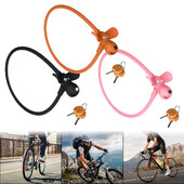 Sigurnosna brava za bicikl s štenetom s 2 ključa u obliku kolačića Silikonska brava za bicikl Kreativna dječja simpatična kabelska brava Dodaci za bicikl