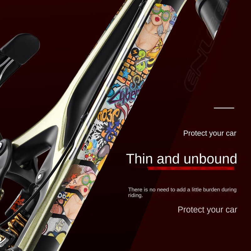 ENLEE kerékpárvédő fólia hegyikerékpár 3M matricák keret színének megváltoztatása matricák Road Cike vastagított PVC teljes autófólia
