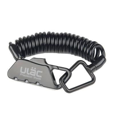 ULAC brava za biciklističku kacigu 1,2 m produljeni spiralni kabel Kombinacija 3 znamenke s mogućnošću resetiranja Lagana prijenosna kombinirana brava za bicikl