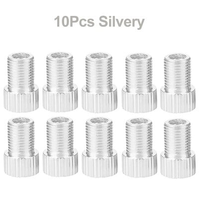 10PCS Adapter ventila za bicikl od aluminijske legure Pretvorite Presta u Schrader ventil Adapter za ventil za MTB cestovni bicikl Dodaci za bicikle