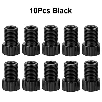 10PCS Adapter ventila za bicikl od aluminijske legure Pretvorite Presta u Schrader ventil Adapter za ventil za MTB cestovni bicikl Dodaci za bicikle