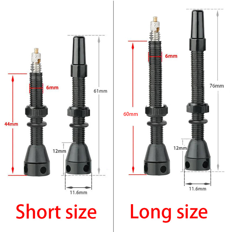 Biciklistička guma bez zračnice Presta Valve Alu Stabljika 44/60 F/V Presta Valve Alat za gume koji se može ukloniti Dio biciklizma