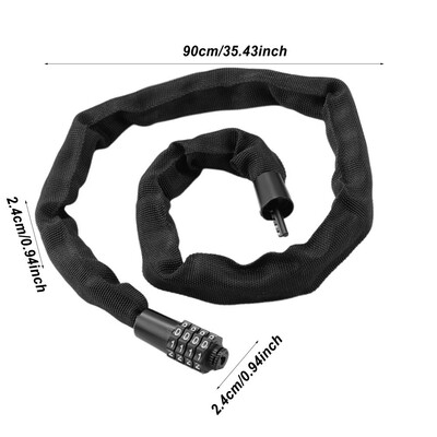 Dviračio užraktas Mountain M TB Plento dviračių sauga Apsaugos nuo vagystės Grandinės užraktas Dviračių priedai Dviračių užrakto priedai