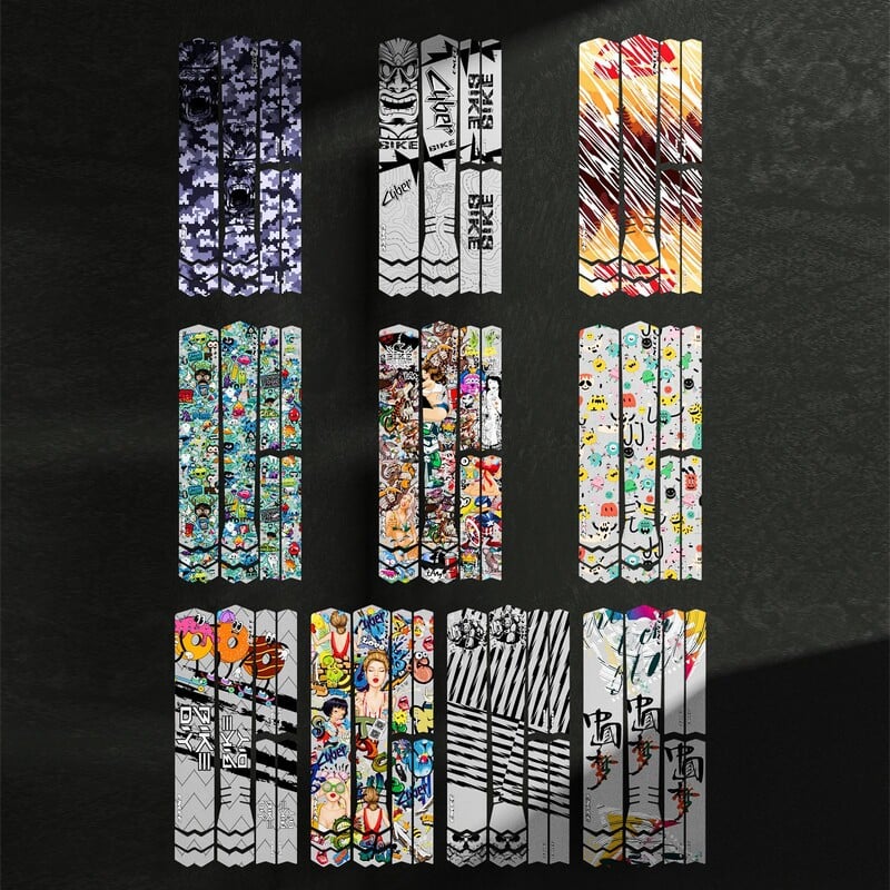 ENLEE első villa matricák Kerékpár MTB Road Rock Shox PIKE matricák Kerékpár DIY Racing Kerékpározás Védelem Színes fólia készlet