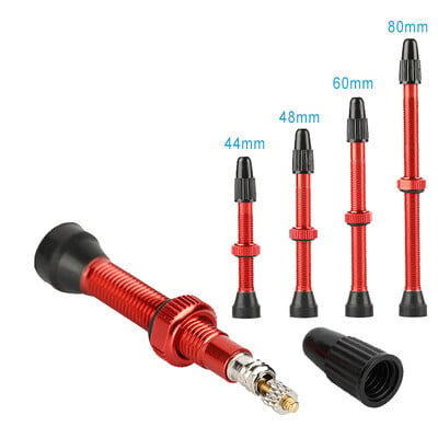 2 τμχ 44/48/60/80mm Bike Presta Tubeless Air Valve Brass Brons F/V Βαλβίδες F/V για MTB Road Bicycle Tubeless Tire Αφαιρούμενος πυρήνας