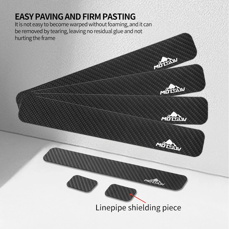 MOTSUV lanac bicikla Zaštita od ogrebotina Naljepnica bicikla Naljepnica protiv ogrebotina Zadebljana karbonska vlakna Vodootporni dodaci za biciklizam