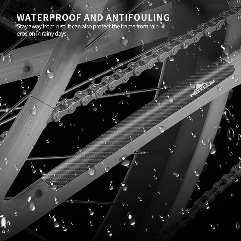 MOTSUV lanac bicikla Zaštita od ogrebotina Naljepnica bicikla Naljepnica protiv ogrebotina Zadebljana karbonska vlakna Vodootporni dodaci za biciklizam