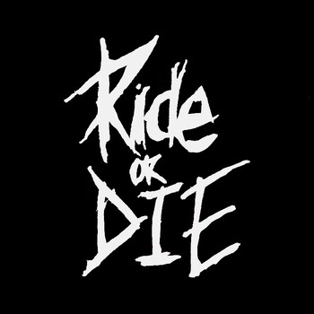 1PC Ride or Die Bike Frame Stickers Top Tube Decals for MTB Bicycle Decorative Frame Bike Auto Motorcycle Accessories