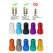 Adapter od aluminijske legure za ventil brdski bicikl motocikl biciklizam napuhan pogodan za Schrader dodatke za bicikle