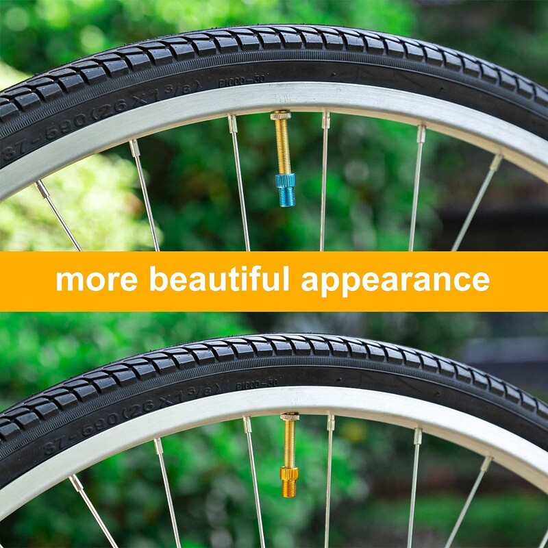 Adapter od aluminijske legure za ventil brdski bicikl motocikl biciklizam napuhan pogodan za Schrader dodatke za bicikle