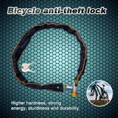 Saugus lankstus spynos apsauga su raktais Dviračio grandinės priedai Dviračio trosas Reguliuojami reikmenys