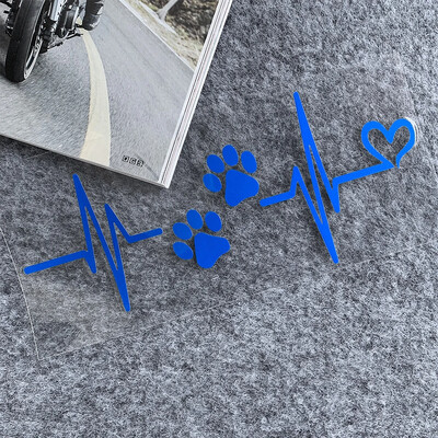 Otkucaj srca, pseća šapa, reflektirajuće naljepnice za motocikl Dekoracija skutera Moto tijela Naljepnica za kacigu Dodaci za Piaggio Vespa Sprint