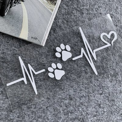 Otkucaj srca, pseća šapa, reflektirajuće naljepnice za motocikl Dekoracija skutera Moto tijela Naljepnica za kacigu Dodaci za Piaggio Vespa Sprint