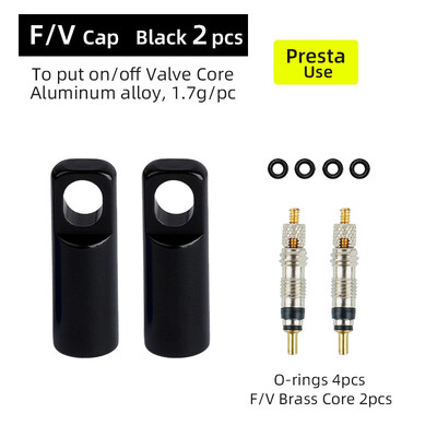 Deemount 2 u 1 Presta Caps Alat za remont jezgre F/V ventila Alat za ugradnju CNC anodizirane legure Lagana nazuvica ventila za bicikle 10/4/2 KOM.