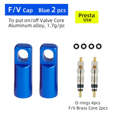 Deemount 2 u 1 Presta Caps Alat za remont jezgre F/V ventila Alat za ugradnju CNC anodizirane legure Lagana nazuvica ventila za bicikle 10/4/2 KOM.