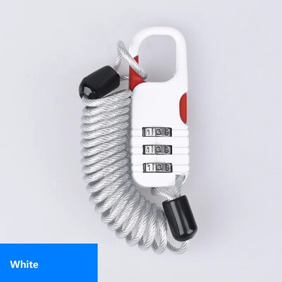 60 * 22 mm bicikl protiv krađe, motocikl, troznamenkasta kombinacija lozinki, sigurnosni kabel, žičano uže, brava za kacigu, sigurnosna brava za uže