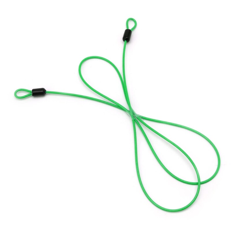 Dviejų kilpų pintas plieninis trosas, lankstus užrakto kabelis U formos užraktas, užrakto vielinis lynas