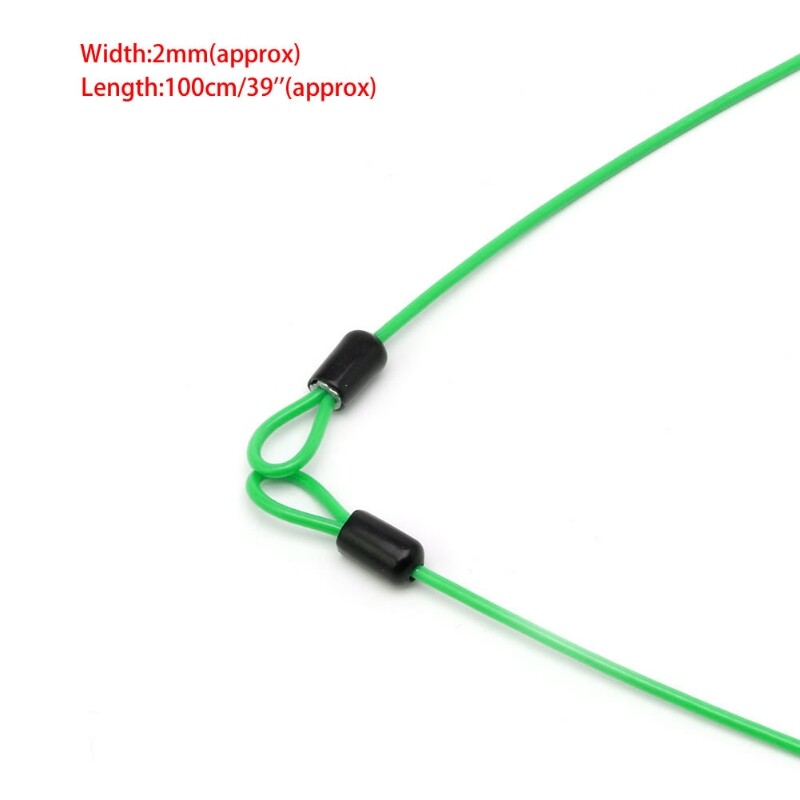 Dviejų kilpų pintas plieninis trosas, lankstus užrakto kabelis U formos užraktas, užrakto vielinis lynas