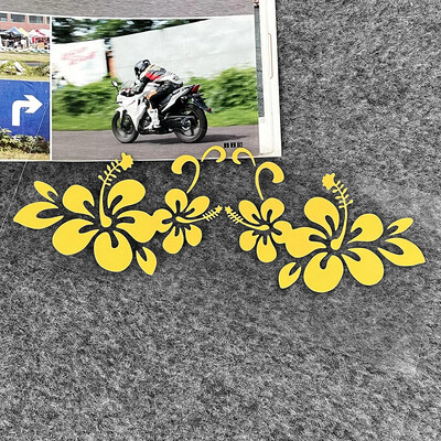 Havajski cvijet hibiskusa Reflektirajuće naljepnice za automobil Dekoracija Motocikl Skuter Karoserija Automobil Prozor Vjetrobran Branik Naljepnica Dodaci