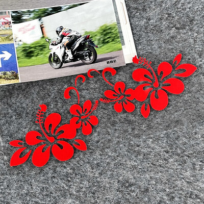 Havajski cvijet hibiskusa Reflektirajuće naljepnice za automobil Dekoracija Motocikl Skuter Karoserija Automobil Prozor Vjetrobran Branik Naljepnica Dodaci