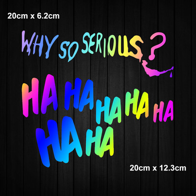 HAHAHA Zašto tako ozbiljne reflektirajuće naljepnice za automobil Auto motocikl Skuter Karoserija Vjetrobransko staklo Kaciga Vanjski dodaci Naljepnica