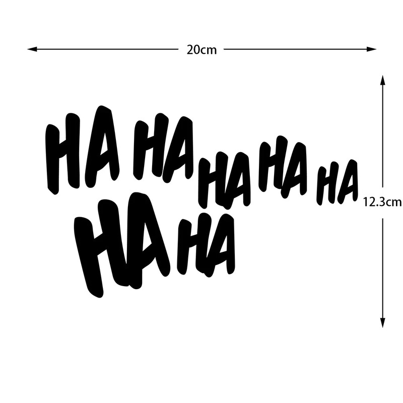 HAHAHA Zašto tako ozbiljne reflektirajuće naljepnice za automobil Auto motocikl Skuter Karoserija Vjetrobransko staklo Kaciga Vanjski dodaci Naljepnica