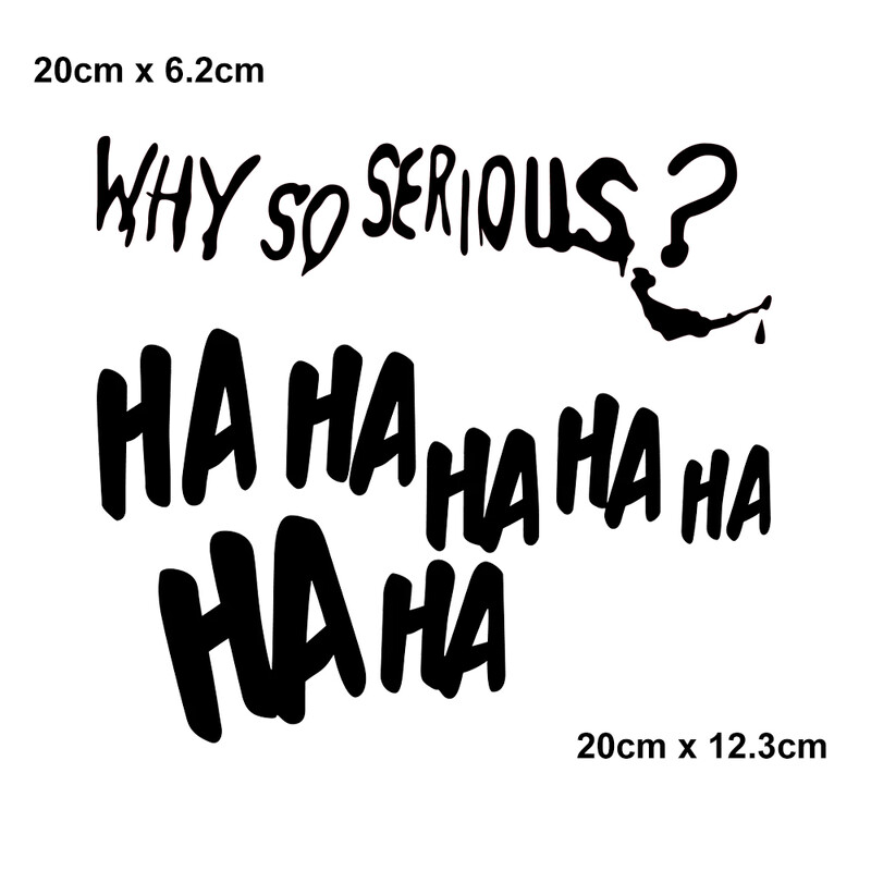 HAHAHA Zašto tako ozbiljne reflektirajuće naljepnice za automobil Auto motocikl Skuter Karoserija Vjetrobransko staklo Kaciga Vanjski dodaci Naljepnica