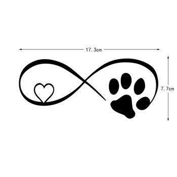 Cat Love Heart Paw Print Светлоотразителни стикери за мотоциклети Moto Scooter Car Body Шлем Fuel Tank Decal Аксесоари за Piaggio