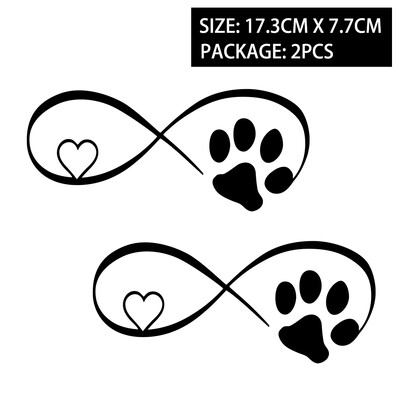 Cat Love Heart Paw Print Reflektirajuće naljepnice za motocikle Moto Scooter Karoserija automobila Kaciga Spremnik goriva Naljepnice Dodatna oprema za Piaggio